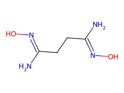 N1,N4-dihydroxybutanediimidamide structure