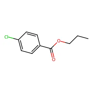 Propyl 4-chlorobenzoate structure
