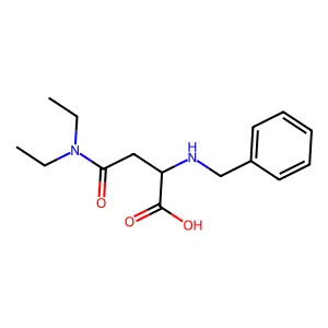 Asparagine, N(sup 2)-benzyl-N,N-diethyl-, DL- structure