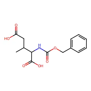 2-{[(Benzyloxy)carbonyl]amino}-3-methylpentanedioic acid structure