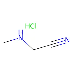 Acetonitrile, 2-(methylamino)-, hydrochloride (1:1) structure