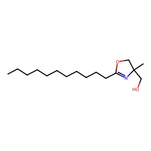 4-Methyl-2-undecyl-2-oxazoline-4-methanol structure