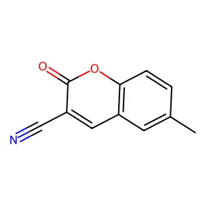 3-Cyano-6-methylcoumarin structure