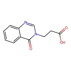 3-(4-Oxo-3,4-dihydroquinazolin-3-yl)propanoic acid structure