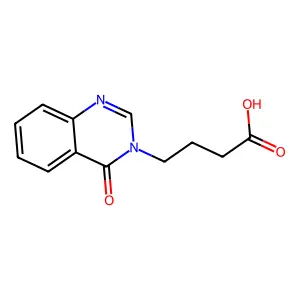 4-(4-Oxo-3,4-dihydroquinazolin-3-yl)butanoic acid structure