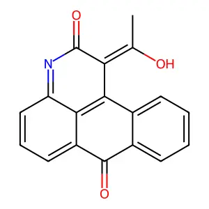 1-Acetyl-3H-naphtho[1,2,3-de]quinoline-2,7-dione structure