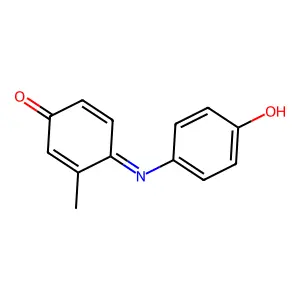 4-(4-Hydroxyphenyl)imino-3-methylcyclohexa-2,5-dien-1-one structure