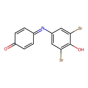 2,6-Dibromo-N-4-hydroxyphenyl-p-benzoquinone monoimine structure