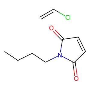 1-Butylpyrrole-2,5-dione; chloroethene structure
