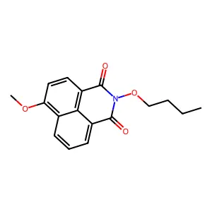 N-丁氧基-4-甲氧基萘酰亚胺 structure