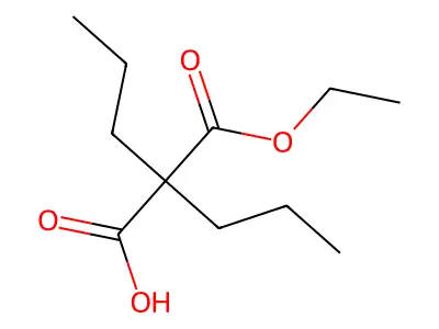 2-(Ethoxycarbonyl)-2-propylpentanoic acid structure