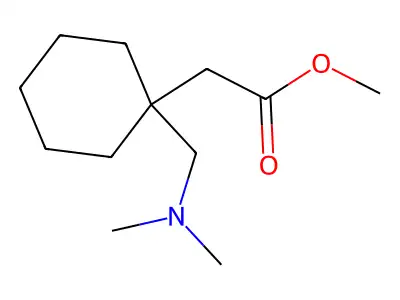 Methyl 2-{1-[(dimethylamino)methyl]cyclohexyl}acetate structure