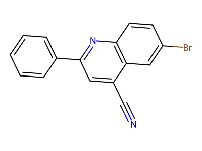 6-Bromo-2-phenylquinoline-4-carbonitrile structure
