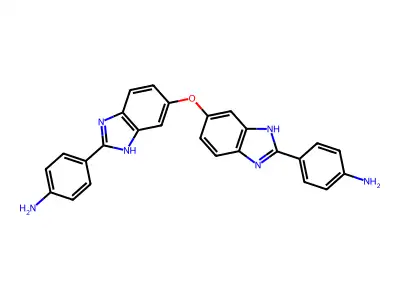 4-[6-[[2-(4-aminophenyl)-3H-benzimidazol-5-yl]oxy]-1H-benzimidazol-2-yl]aniline structure
