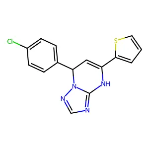 7-(4-Chlorophenyl)-5-(thiophen-2-yl)-4,7-dihydro[1,2,4]triazolo[1,5-a]pyrimidine structure