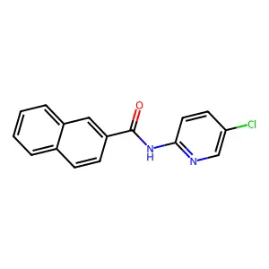N-(5-chloropyridin-2-yl)naphthalene-2-carboxamide structure