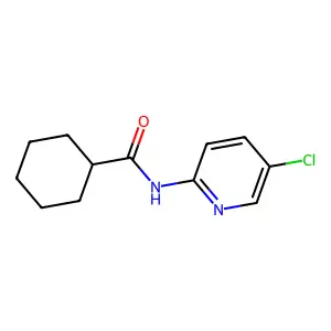 N-(5-chloropyridin-2-yl)cyclohexanecarboxamide structure