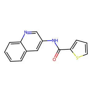 N-quinolin-3-ylthiophene-2-carboxamide structure