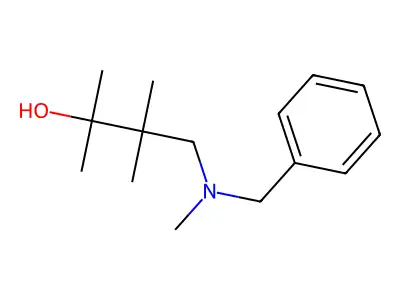 4-[Benzyl(methyl)amino]-2,3,3-trimethylbutan-2-ol structure