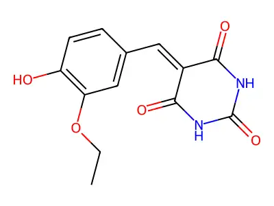 5-[(3-Ethoxy-4-hydroxyphenyl)methylene]-2,4,6(1H,3H,5H)-pyrimidinetrione structure