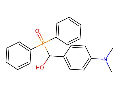 [4-(Dimethylamino)phenyl](diphenylphosphoryl)methanol structure