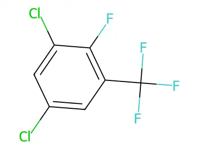 1,5-Dichloro-2-fluoro-3-(trifluoromethyl)benzene structure