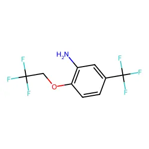 2-(2,2,2-Trifluoroethoxy)-5-(trifluoromethyl)aniline structure