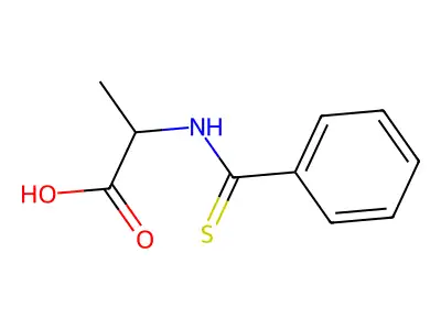 N-benzothioylalanine structure