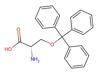 L-Serine, O-(triphenylmethyl)- structure