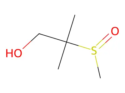 1-Propanol, 2-methyl-2-(methylsulfinyl)- structure