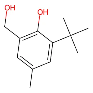 Benzenemethanol, 3-(1,1-dimethylethyl)-2-hydroxy-5-methyl- structure