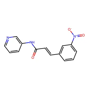 3-(3-nitrophenyl)-N-pyridin-3-ylprop-2-enamide structure