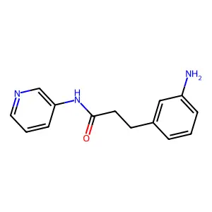 3-(3-aminophenyl)-N-pyridin-3-ylpropanamide structure