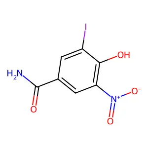 3-碘-4-羟基-5-硝基苯甲酰胺 structure