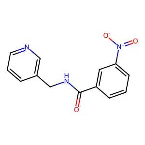 3-nitro-N-(pyridin-3-ylmethyl)benzamide structure