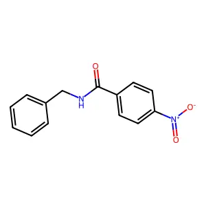 N-benzyl-4-nitrobenzamide structure