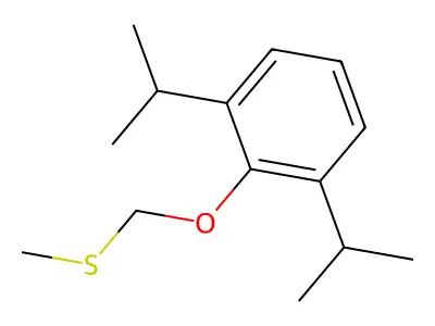 1,3-Bis(1-methylethyl)-2-[(methylthio)methoxy]benzene structure