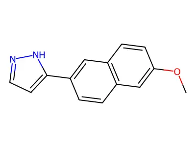 5-(6-methoxy-2-naphthyl)-1H-pyrazole structure