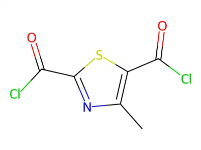 4-Methyl-1,3-thiazole-2,5-dicarbonyl chloride structure
