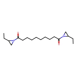 Aziridine, 2-ethyl-1-[(2-ethyl-1-aziridinyl)-1,?-dioxoisodecyl]- structure