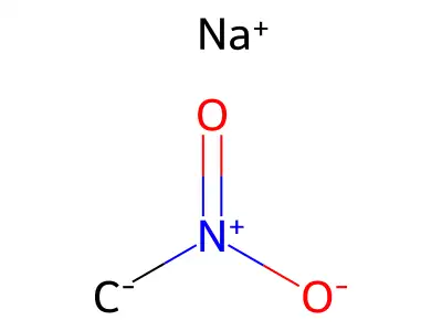Methane, nitro-,ion(1-), sodium structure
