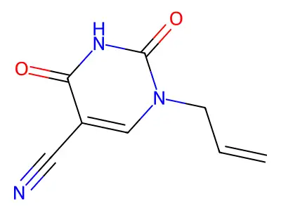 1-Allyl-2,4-dioxo-1,2,3,4-tetrahydro-5-pyrimidinecarbonitrile structure