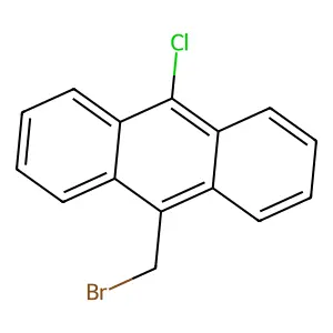 Anthracene, 9-(bromomethyl)-10-chloro- structure