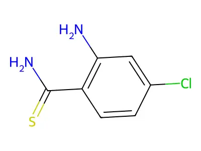 2-Amino-4-chlorobenzothioamide structure