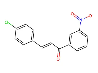 3-(4-Chlorophenyl)-1-(3-nitrophenyl)prop-2-en-1-one structure