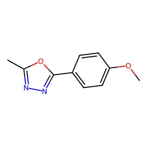 2-(4-Methoxyphenyl)-5-methyl-1,3,4-oxadiazole structure