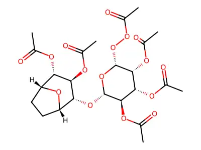 1,6-Anhydrolactose hexaacetate structure