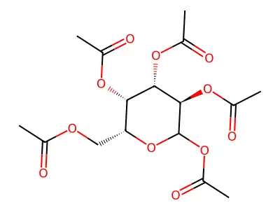 D-Glucose pentaacetate structure