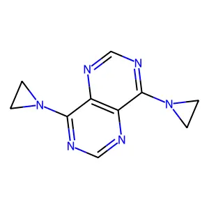 4,8-Bis(aziridin-1-yl)pyrimido[5,4-d]pyrimidine structure