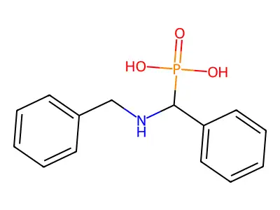 Alpha-benzylaminobenzylphosphonic acid structure